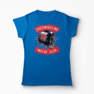 Tricou Motor Club - Femei-Albastru Regal